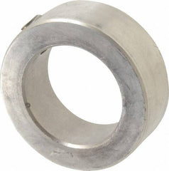 Climax Metal Products - 1-1/8" Bore, Stainless Steel, Set Screw Shaft Collar - 1-3/4" Outside Diam, 5/8" Wide - Eagle Tool & Supply