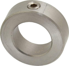 Climax Metal Products - 1-3/16" Bore, Stainless Steel, Set Screw Shaft Collar - 2" Outside Diam, 11/16" Wide - Eagle Tool & Supply