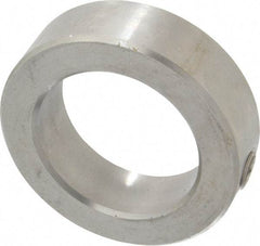 Climax Metal Products - 2" Bore, Stainless Steel, Set Screw Shaft Collar - 3" Outside Diam, 7/8" Wide - Eagle Tool & Supply