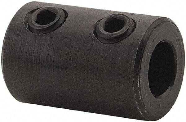 Climax Metal Products - 7/8" Inside x 1-3/4" Outside Diam, Stainless Steel Set Screw Rigid Coupling - 2" Long - Eagle Tool & Supply