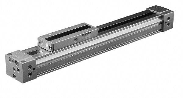 SMC PNEUMATICS - 5" Stroke x 1/4" Bore Double Acting Air Cylinder - 10-32 Port - Eagle Tool & Supply