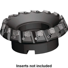 Kennametal - 3" Cut Diam, 1" Arbor Hole, 5.89mm Max Depth of Cut, 20° Indexable Chamfer & Angle Face Mill - 8 Inserts, SPHX 1205... Insert, 8 Flutes, Series Fix-Perfect - Eagle Tool & Supply