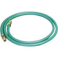 Dynabrade - 8mm ID x 12.7" OD 5' Long Hose - Male/Male Ends, 90 Working psi, Green - Eagle Tool & Supply