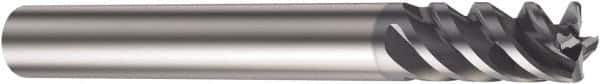 Sandvik Coromant - 1/2", 1" LOC, 1/2" Shank Diam, 4" OAL, 4 Flute, Solid Carbide Square End Mill - Single End, TiAlN Finish, Helical Flute, 50° Helix, Centercutting, Right Hand Cut, Right Hand Flute, Series CoroMill Plura - Eagle Tool & Supply