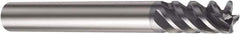 Sandvik Coromant - 5/16", 4 Flute, Solid Carbide, 0.397mm Corner Chamfer End Mill - 3-1/2" OAL, 50° Helix, Right Hand Flute, 15.88mm LOC, Right Hand Cut - Eagle Tool & Supply