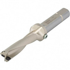 Iscar - 4.06" Max Drill Depth, 5xD, 13/16" Diam, Indexable Insert Drill - 2 Inserts, 1" Shank Diam, Straight Shank - Eagle Tool & Supply