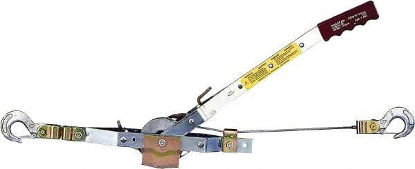 Maasdam - 2,000 Lb Lifting Capacity, 12' Lift Height, Puller Hoist - Made from Chain - Eagle Tool & Supply