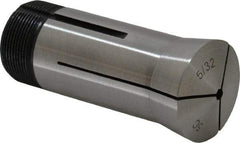 Interstate - 5/32 Inch 5C Hex Collet - 3.28" Overall Length, 1.041-24 Internal Thread Size, Steel, 0.0032 Inch TIR - Exact Industrial Supply