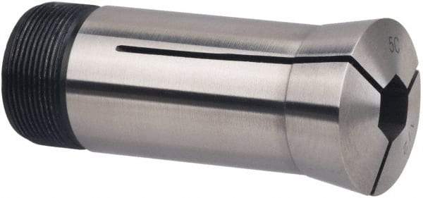 Interstate - 9/16 Inch 5C Hex Collet - 3.28" Overall Length, 1.041-24 Internal Thread Size, Steel, 0.0039 Inch TIR - Exact Industrial Supply