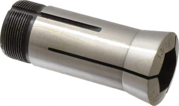Interstate - 13/16 Inch 5C Hex Collet - 3.28" Overall Length, 1.041-24 Internal Thread Size, Steel, 0.0047 Inch TIR - Exact Industrial Supply