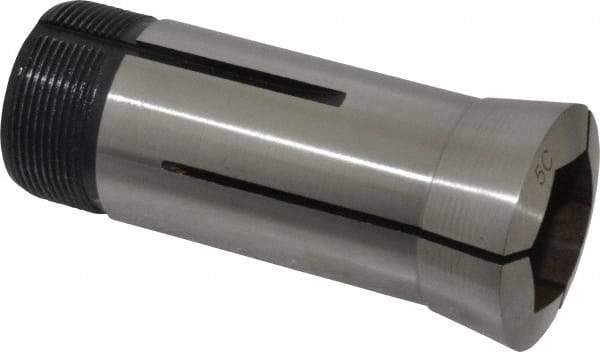 Interstate - 7/8 Inch 5C Hex Collet - 3.28" Overall Length, 1.041-24 Internal Thread Size, Steel, 0.0047 Inch TIR - Exact Industrial Supply