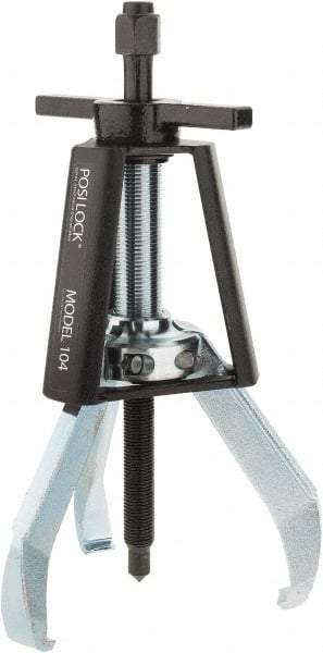 Posi Lock Puller - 5" Spread, 5 Ton Capacity, Puller - 4" Reach, 10" Long, For Bearings, Gears & Pulleys - Eagle Tool & Supply