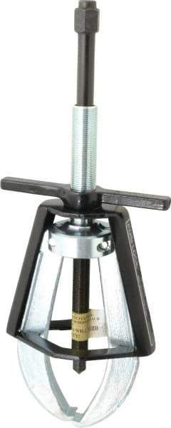 Posi Lock Puller - 12" Spread, 12 Ton Capacity, Puller - 8" Reach, 16-1/4" Long, For Bearings, Gears & Pulleys - Eagle Tool & Supply