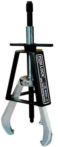 Posi Lock Puller - 18" Spread, 30 Ton Capacity, Puller - 12" Reach, 27" Long, For Bearings, Gears & Pulleys - Eagle Tool & Supply