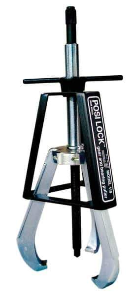 Posi Lock Puller - 25" Spread, 40 Ton Capacity, Puller - 14" Reach, 32" Long, For Bearings, Gears & Pulleys - Eagle Tool & Supply