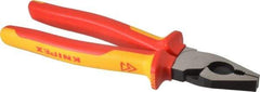 Knipex - 9" OAL, 9/16" Capacity, Lineman's - 1-5/8" Jaw Length x 1-3/16" Jaw Width - Eagle Tool & Supply