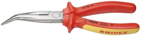 Knipex - 8" OAL, Cutting Pliers - 2-11/16" Jaw Length x 11/16" Jaw Width - Eagle Tool & Supply