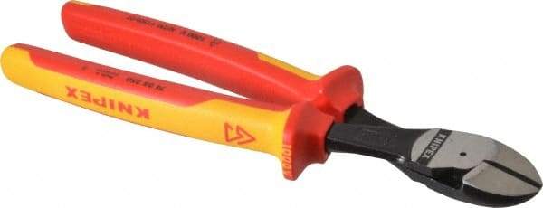 Knipex - 10" OAL, 3/16" Capacity, Diagonal Cutter - 15/16" Jaw Length x 1-1/16" Jaw Width - Eagle Tool & Supply