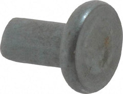 RivetKing - 0.15" Body Diam, Flat Steel Tinners Solid Rivet - 0.291" Length Under Head - Eagle Tool & Supply