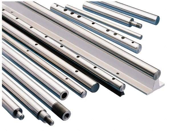 Thomson Industries - 1-1/2" Diam, 54" Long, Stainless Steel Standard Round Linear Shafting - 50-55C Hardness, 1.2494/1.2489 Tolerance - Eagle Tool & Supply