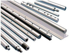 Thomson Industries - 1-1/2" Diam, 3' Long, Chrome Plated Steel Standard Round Linear Shafting - 60-65C Hardness, 1.2494/1.2489 Tolerance - Eagle Tool & Supply
