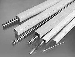 Thomson Industries - 1/4" Diam, 22" Long, Steel Annealed End Round Linear Shafting - 60C Hardness - Eagle Tool & Supply