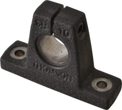 Thomson Industries - 5/8" Diam, Malleable Iron Alloy Shaft Support - Plain Shafting - Eagle Tool & Supply