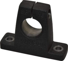 Thomson Industries - 1" Diam, Malleable Iron Alloy Shaft Support - Plain Shafting - Eagle Tool & Supply