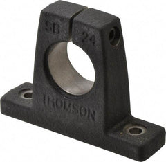 Thomson Industries - 1-1/2" Diam, Malleable Iron Alloy Shaft Support - Plain Shafting - Eagle Tool & Supply