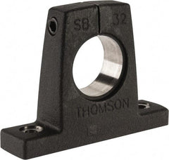 Thomson Industries - 2" Diam, Malleable Iron Alloy Shaft Support - Plain Shafting - Eagle Tool & Supply