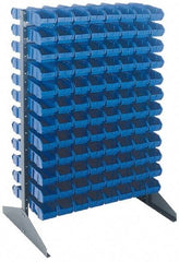 Quantum Storage - 500 Lb Capacity, 24" Deep x 36" Wide x 53" High, Steel Pick Rack - 2 Sides, 48 Green Polyethylene/Polypropylene Bins - Eagle Tool & Supply