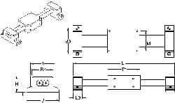 Thomson Industries - Manually Driven Linear Motion System - 24" Long x 1.63" Wide - Eagle Tool & Supply