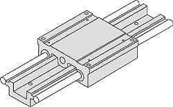 Thomson Industries - Manually Driven Linear Motion System - 24" Long x 2" Wide - Eagle Tool & Supply