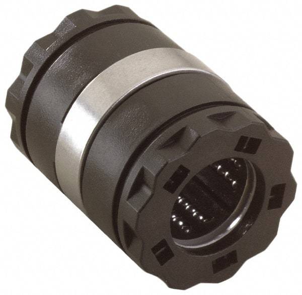Thomson Industries - 40mm ID, Open Linear Bearing with Two Integral Wipers - 2.44" Overall Height, 62mm OD - Eagle Tool & Supply