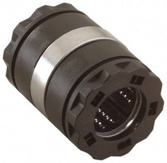 Thomson Industries - 40mm ID, Open Linear Bearing with Two Integral Wipers - 2.44" Overall Height, 62mm OD - Eagle Tool & Supply