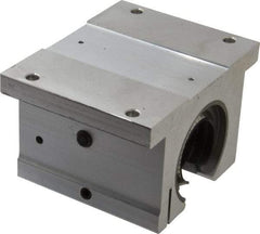 Thomson Industries - 1-1/2" Inside Diam, 3880/7760 Lbs. Dynamic Capacity, Open Single Pillow Block Linear Bearing - 2.94" Overall Height x 4-3/4" Overall Width - Eagle Tool & Supply