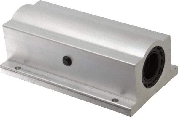 Thomson Industries - 1" Inside Diam, 1900/3800 Lbs. Dynamic Capacity, Closed Twin Pillow Block Linear Bearing - 2.19" Overall Height x 3-1/4" Overall Width - Eagle Tool & Supply
