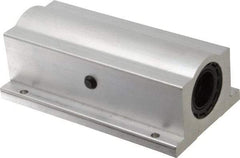 Thomson Industries - 1" Inside Diam, 1900/3800 Lbs. Dynamic Capacity, Closed Twin Pillow Block Linear Bearing - 2.19" Overall Height x 3-1/4" Overall Width - Eagle Tool & Supply
