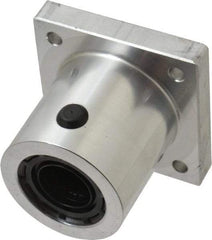 Thomson Industries - 1-3/4" Inside Diam, 600/1200 Lbs. Dynamic Capacity, Single Flanged Pillow Block Linear Bearing - 2.38" Overall Width - Eagle Tool & Supply