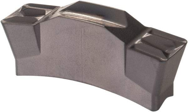 Iscar - 635080TGMF Grade IC908, 6.35mm Cutting Width Carbide Grooving Insert - 18.59mm Max Depth of Cut, Neutral, 0.79mm Corner Radius, TiN/TiAlN Finish - Eagle Tool & Supply
