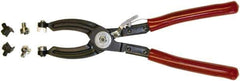 Mag-Mate - 10-1/2" OAL, Hose Clamp Pliers - Straight Jaw, Vinyl Coated Handles - Eagle Tool & Supply