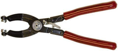 Mag-Mate - 10-1/2" OAL, Hose Clamp Pliers - 45° Jaw, Vinyl Coated Handles - Eagle Tool & Supply