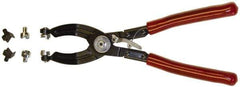 Mag-Mate - 10-1/2" OAL, Hose Clamp Pliers - 45° Jaw, Vinyl Coated Handles - Eagle Tool & Supply