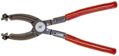 Mag-Mate - 10-1/2" OAL, Click Style Hose Clamp Pliers - Straight Jaw, Vinyl Coated Handles - Eagle Tool & Supply