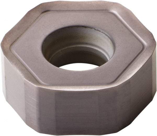 Kennametal - HNGJ43 LD Grade KCPM20 Carbide Milling Insert - TiN/MT/TiCN/Al2O3 Finish, 0.1764" Thick, 12mm Inscribed Circle, 1mm Corner Radius - Eagle Tool & Supply