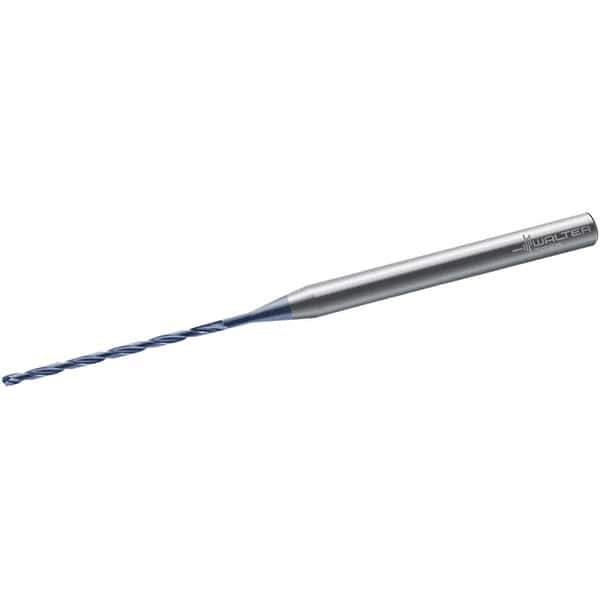 Walter-Titex - 1.8mm, 140° Point, Solid Carbide Micro Drill Bit - 68mm OAL, 28mm Flute Length, 3mm Shank Diam, Series A6588TML - Eagle Tool & Supply