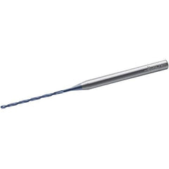 Walter-Titex - 1.8mm, 140° Point, Solid Carbide Micro Drill Bit - 68mm OAL, 28mm Flute Length, 3mm Shank Diam, Series A6588TML - Eagle Tool & Supply