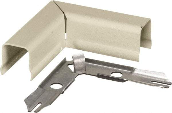 Hubbell Wiring Device-Kellems - 2.68 Inch Long x 0.9 Inch Wide x 2.68 Inch High, Raceway Elbow End - 90°, Ivory, For Use with HBL500 Series Raceways and HBL750 Series Raceways - Eagle Tool & Supply