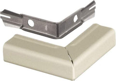 Hubbell Wiring Device-Kellems - 2.59 Inch Long x 0.9 Inch Wide x 2.59 Inch High, Raceway Elbow End - Ivory, For Use with HBL500 Series Raceways and HBL750 Series Raceways - Eagle Tool & Supply