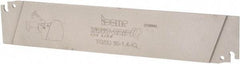Iscar - 1.378" Blade Height, 0.041" Blade Width, 7.087" OAL, Neutral Cut, Single End Indexable Cut-Off Blade - TGSU Blade, Tang-GripIQ Series - Eagle Tool & Supply